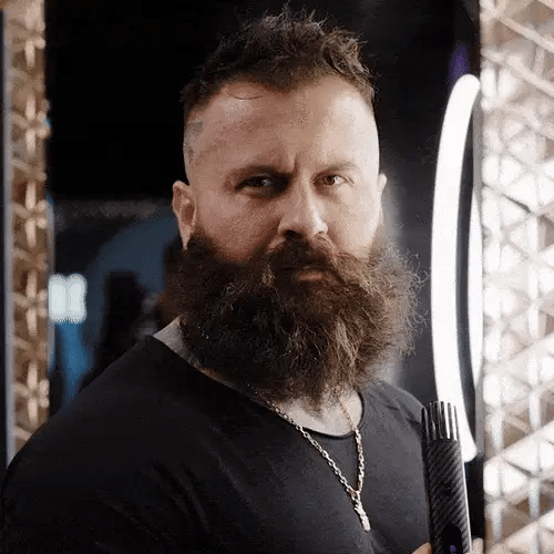 STRAIGHTENING BEARD BRUSH - CARBON X